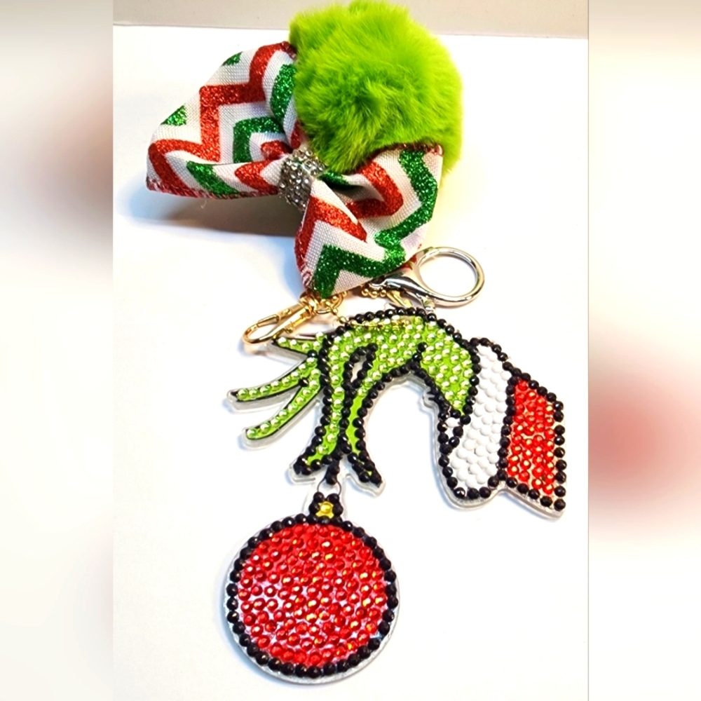 Grinch Fingers Keychain